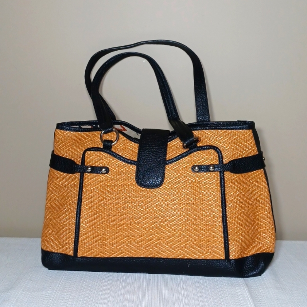 Maxximum Large Woven Tote/Shoulder Bag